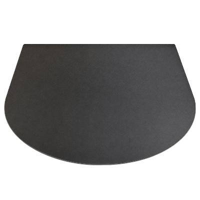 Semiovale piastra d'acciaio protezione pavimento 80x70 cm