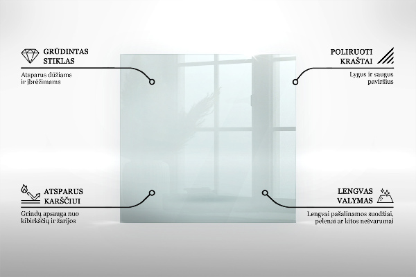 Vetro sotto stufa 50x50 cm