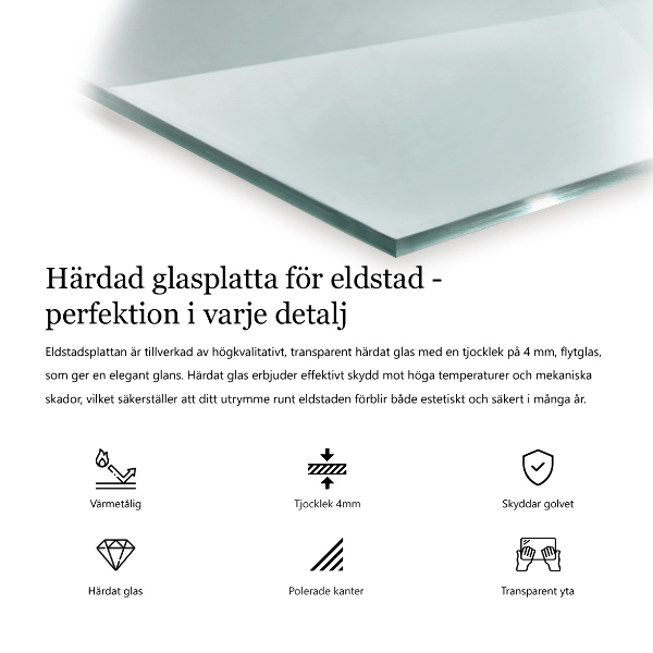 Vetro sotto stufa 50x50 cm