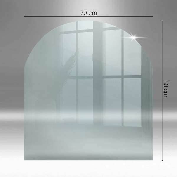 Vetro sotto il camino 80x70 cm