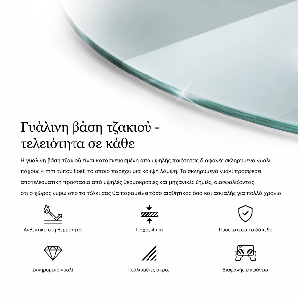 Vetro sotto il camino 80x70 cm