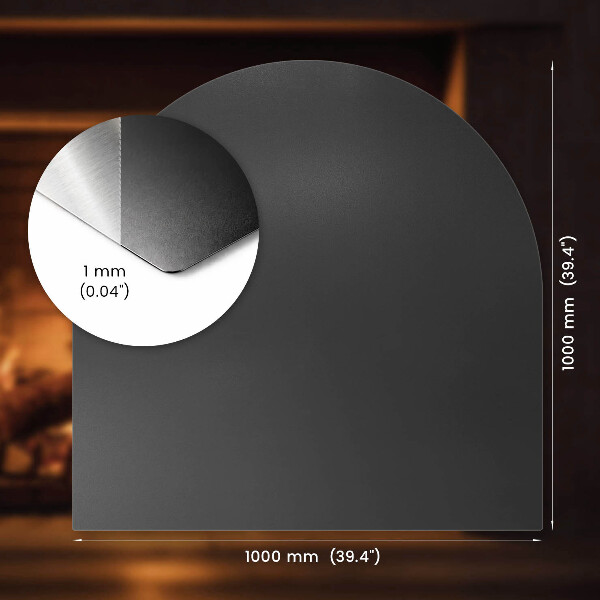 Lastra sotto stufa 100x100 cm