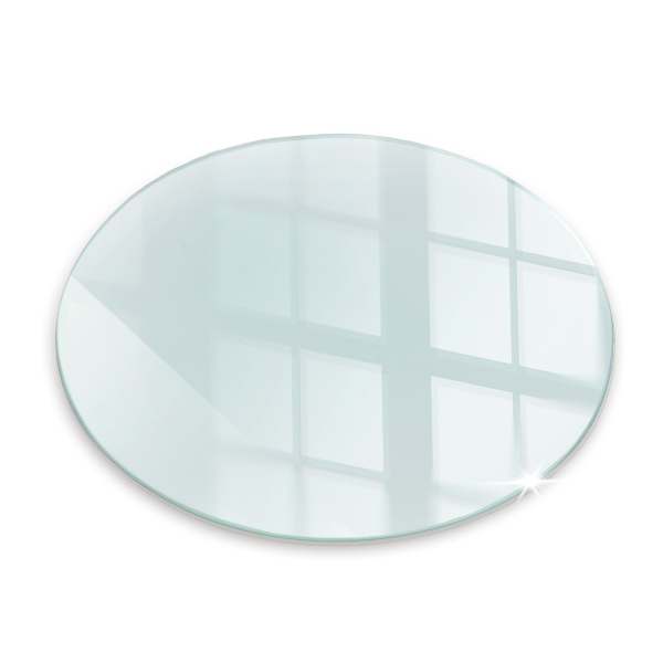 Vetro sotto il camino fi90 cm