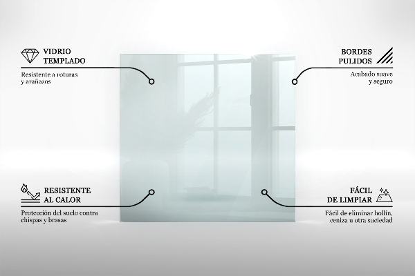 Vetro sotto stufa 120x80 cm