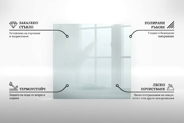 Vetro sotto stufa 140x70 cm