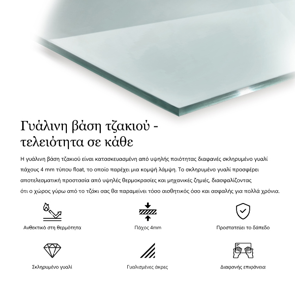 Vetro sotto stufa 140x70 cm