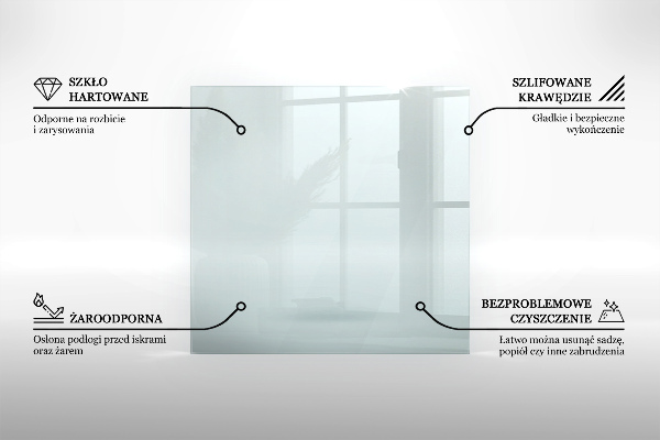Vetro sotto stufa 80x60 cm