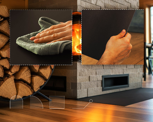 Lastra sotto stufa 100x80 cm