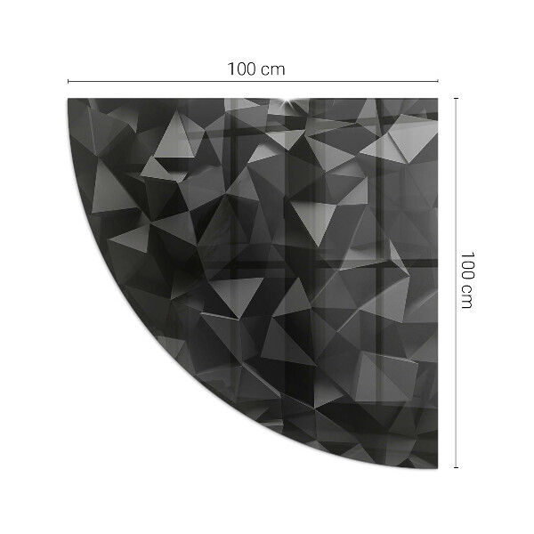 Vetro sotto il camino Geometria tridimensionale