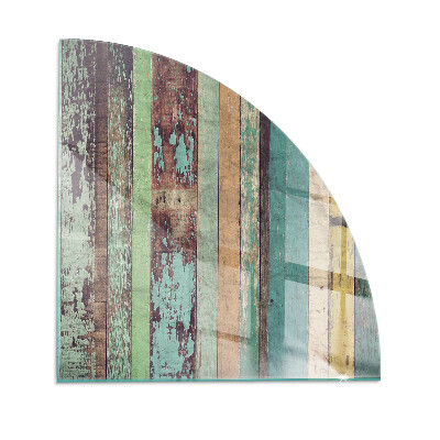 Vetro sotto il camino Tavole in diverse tonalità