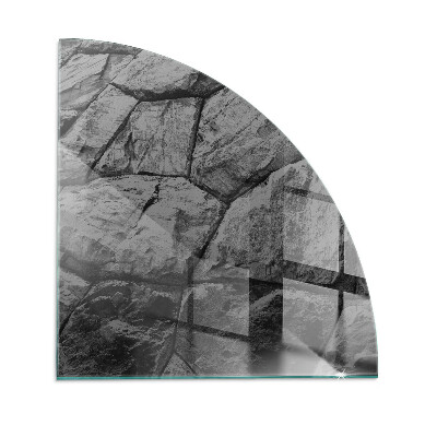 Vetro sotto il camino Modello in pietra naturale