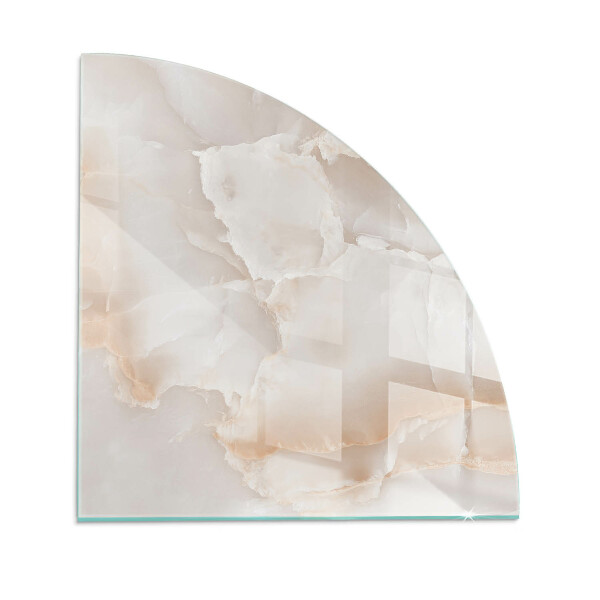 Vetro sotto il camino Modello in pietra naturale