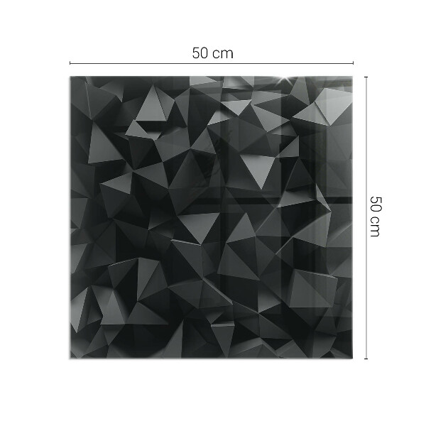 Quadrata vetro sotto stufa Geometria tridimensionale