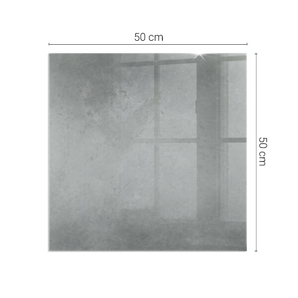 Quadrata vetro sotto stufa Texture in cemento con effetto