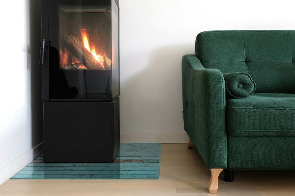 Quadrata vetro sotto stufa Tavole in stile rustico