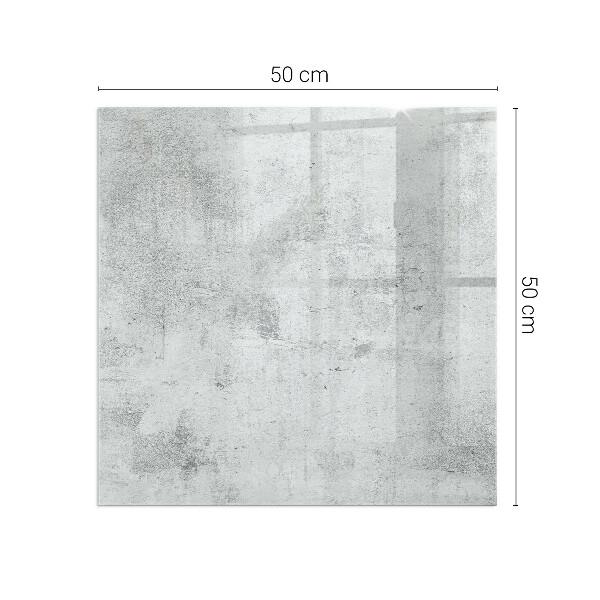 Quadrata vetro sotto stufa Texture di cemento grezzo