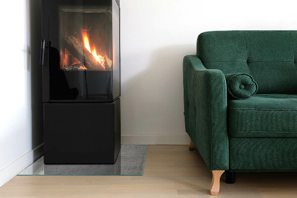 Quadrata vetro sotto stufa Texture di cemento grezzo