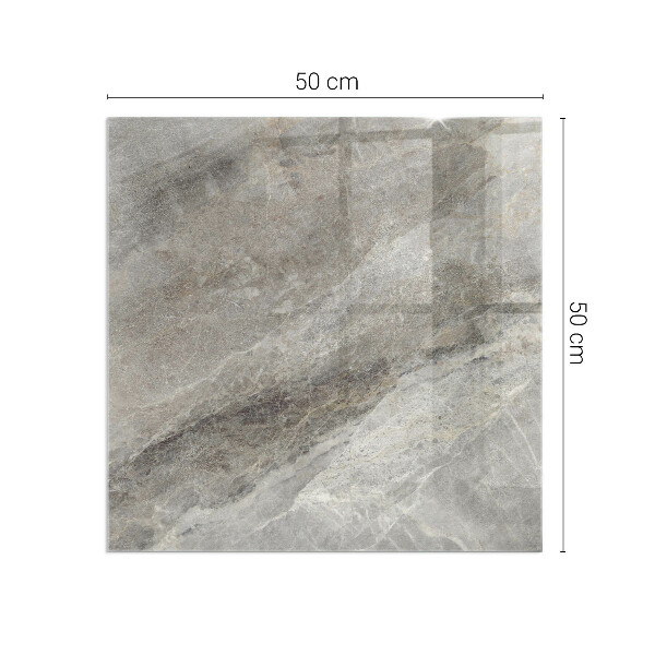 Quadrata vetro sotto stufa Modello in pietra naturale