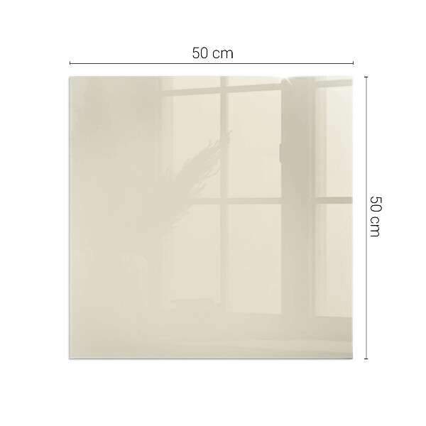Quadrata vetro sotto stufa Colore Beige
