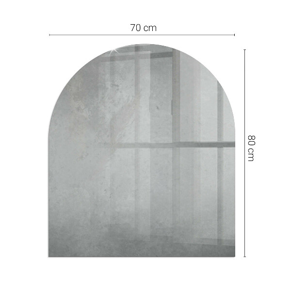 Lastra in vetro per caminetto Texture in cemento con effetto