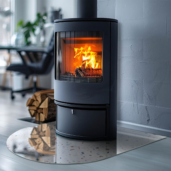 Lastra in vetro per caminetto Motivo con piccole forme