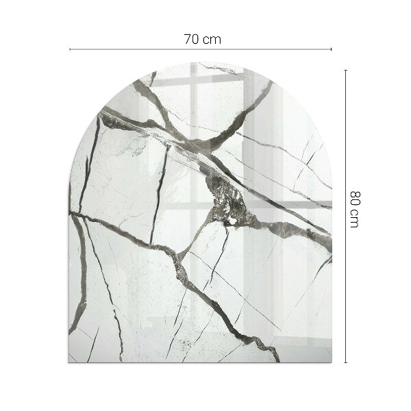 Lastra in vetro per caminetto Motivo venato del marmo