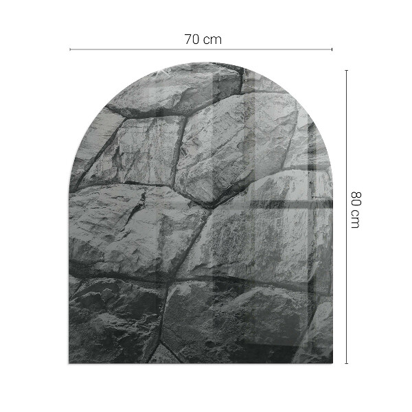 Lastra in vetro per caminetto Modello in pietra naturale