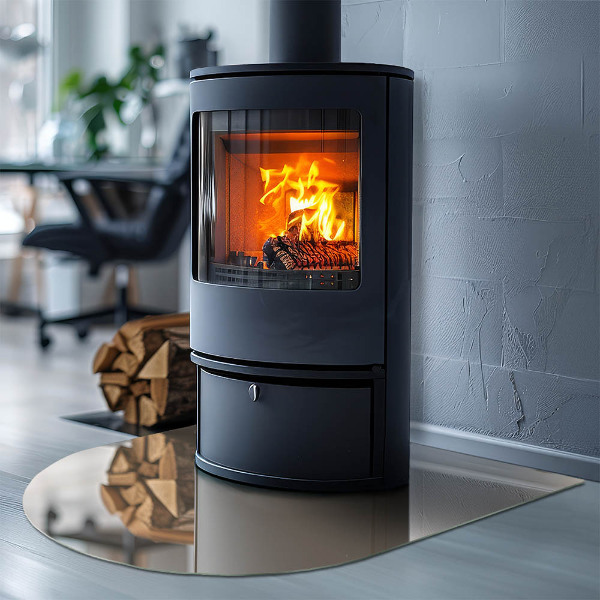 Lastra in vetro per caminetto Colore Beige