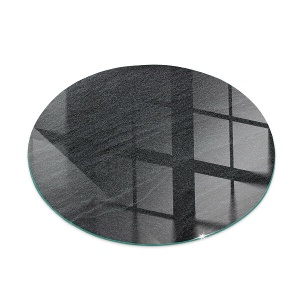 Rotonda vetro sotto stufa Texture della pietra naturale