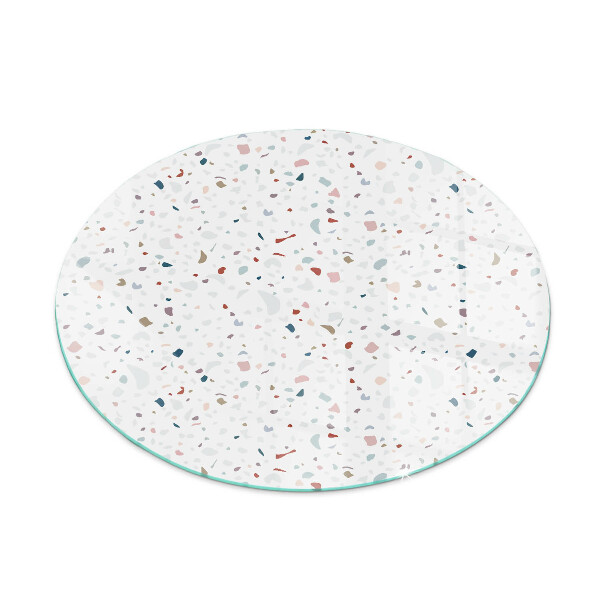 Rotonda vetro sotto stufa Motivo con piccole forme