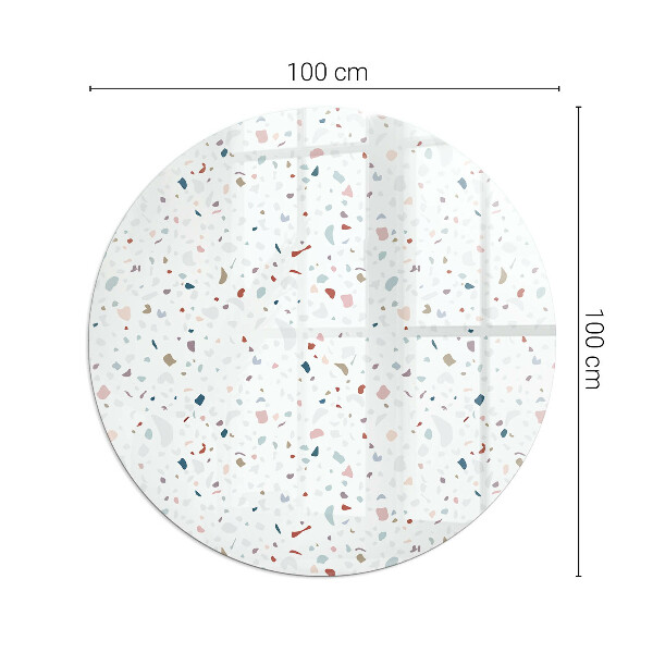 Rotonda vetro sotto stufa Motivo con piccole forme