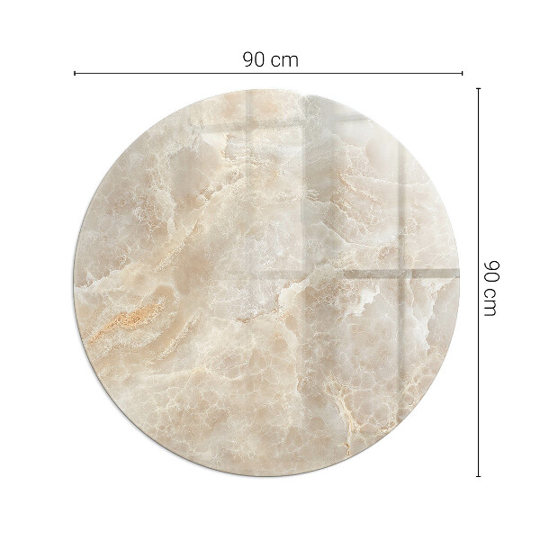 Rotonda vetro sotto stufa Modello in pietra naturale