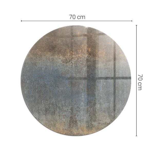Rotonda vetro sotto stufa Motivo di trama astratto
