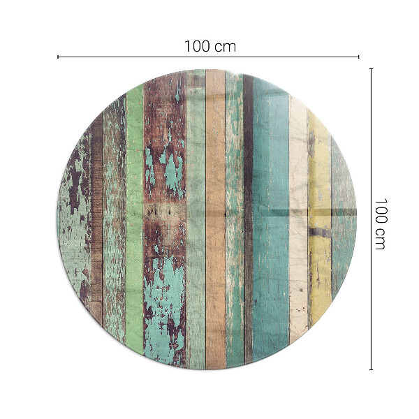 Rotonda vetro sotto stufa Tavole in diverse tonalità