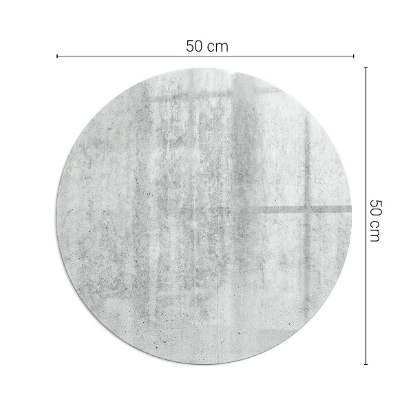 Rotonda vetro sotto stufa Texture di cemento grezzo