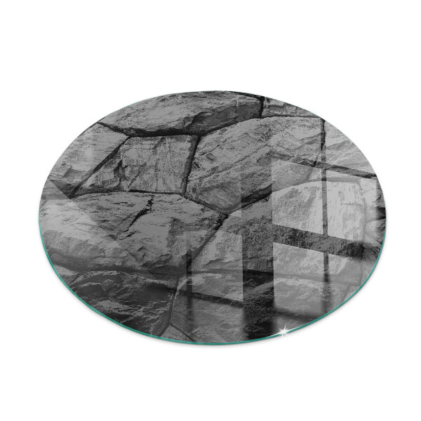 Rotonda vetro sotto stufa Modello in pietra naturale