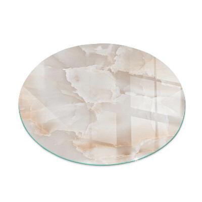 Rotonda vetro sotto stufa Modello in pietra naturale