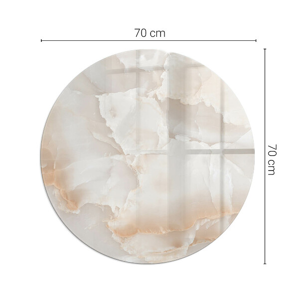 Rotonda vetro sotto stufa Modello in pietra naturale