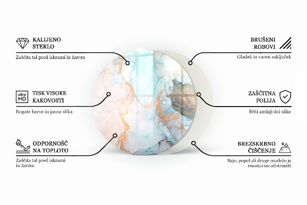 Rotonda vetro sotto stufa Bouquet di fiori in dettaglio