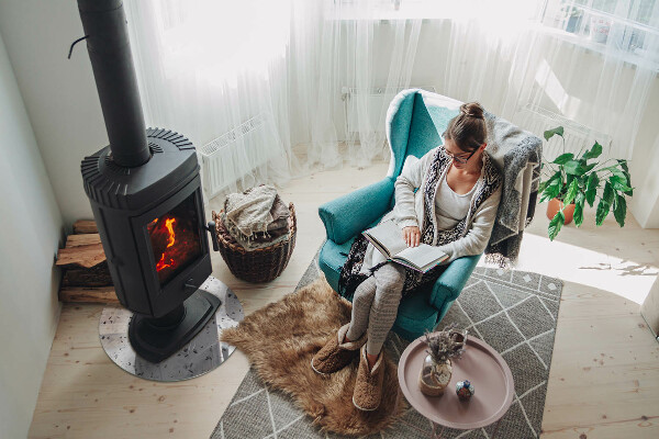 Rotonda vetro sotto stufa Motivo in pietra con particelle