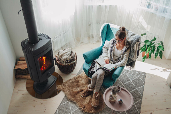 Rotonda vetro sotto stufa Colore Marrone