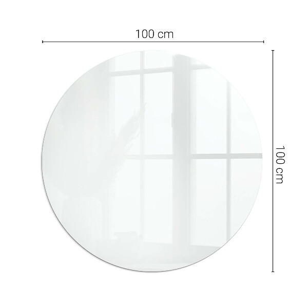 Rotonda vetro sotto stufa Colore bianco