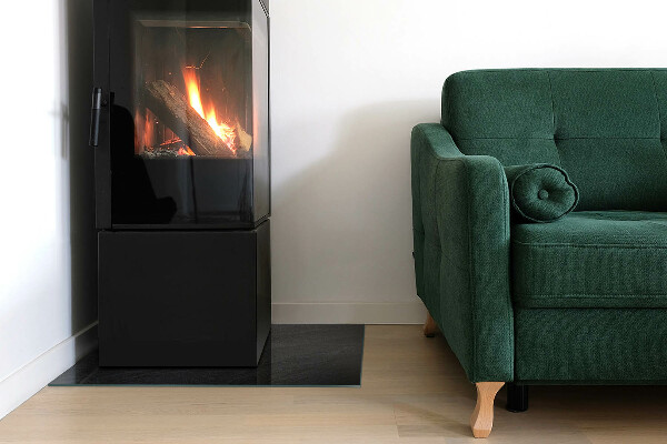 Rettangolare vetro sotto stufa Texture della pietra naturale