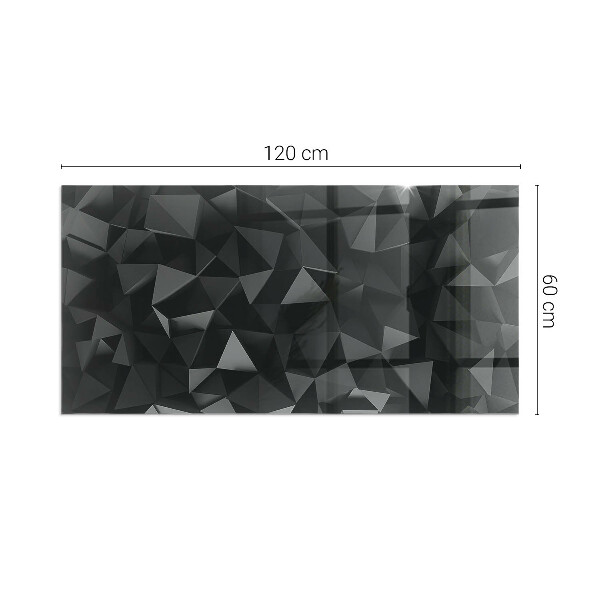 Rettangolare vetro sotto stufa Geometria tridimensionale