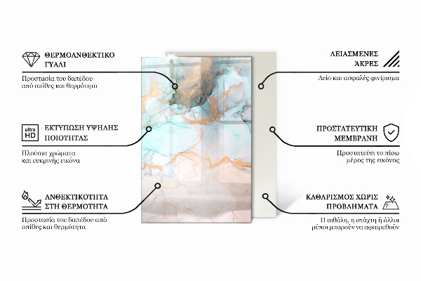 Rettangolare vetro sotto stufa Geometria tridimensionale