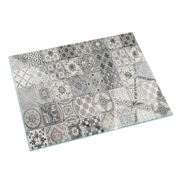 Rettangolare vetro sotto stufa Motivi decorativi per piastrelle