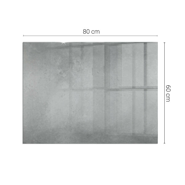 Rettangolare vetro sotto stufa Texture in cemento con effetto