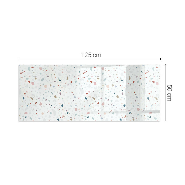 Rettangolare vetro sotto stufa Motivo con piccole forme