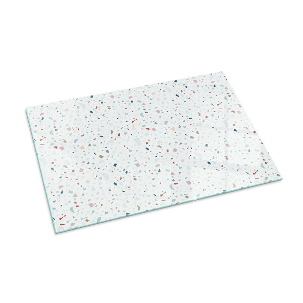 Rettangolare vetro sotto stufa Motivo con piccole forme