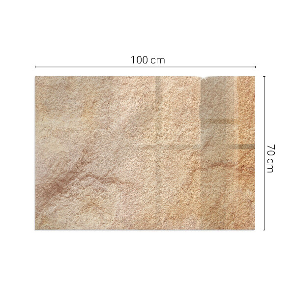 Rettangolare vetro sotto stufa Texture della pietra naturale